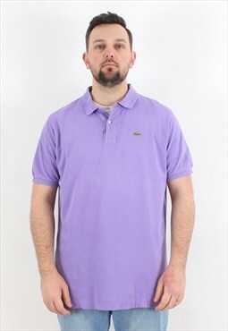 CHEMISE Polo Shirt T-Shirt Lavender Purple Cotton Collared