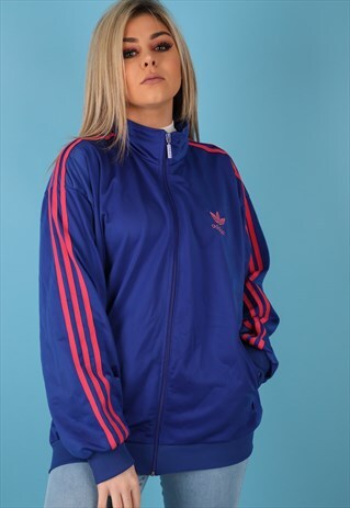 VINTAGE ADIDAS JACKET IN BLUE NJ491B