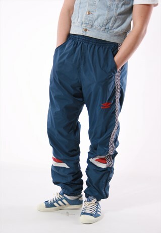 90S VTG RARE UMBRO SHELL TROUSERS OLDSCHOOL 14097