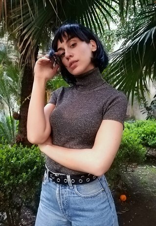 90'S TURTLENECK SHINY T-SHIRT