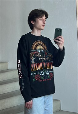 Vintage GUNS N ROSES T Shirt Long Sleeve Graphic Tee 90s