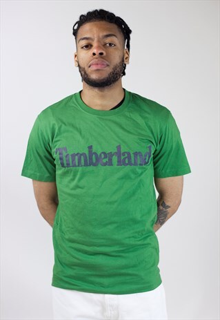 VINTAGE 90'S TIMBERLAND GREEN T-SHIRT