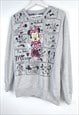 VINTAGE DISNEY SWEATSHIRT MINNIE IN GREY L