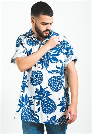 VINTAGE 80S HAWAIIAN SHORT SLEEVE SHIRT / S5914