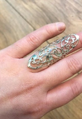 BAROQUE CAGE RING SILVER