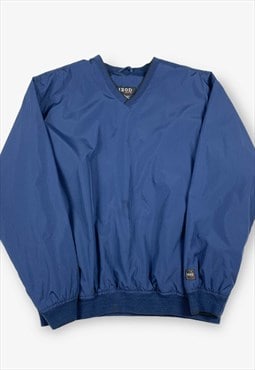 Vintage izod golf windbreaker jacket blue large BV16208