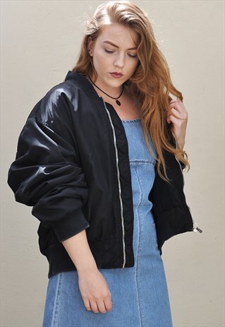 BLACK CALVIN KLEIN JEANS BOMBER JACKET