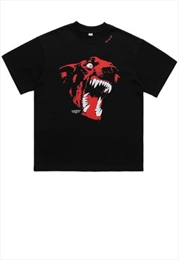 Angry Doberman t-shirt grunge Pinscher tee retro dog top