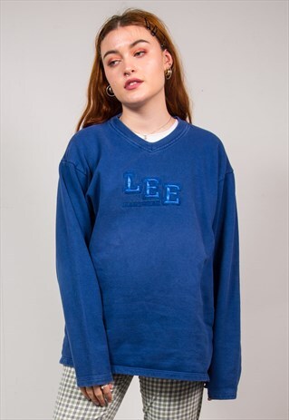 VINTAGE 90'S BLUE LEE SWEATSHIRT