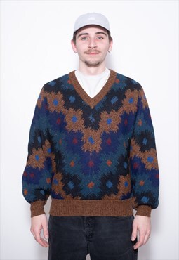 Vintage Missoni Uomo 80s 90s Wool Sweatshirt Jumper Pullover