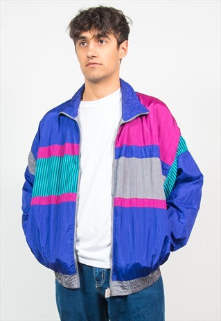 90S REVERSIBLE SHELL TRACKSUIT JACKET