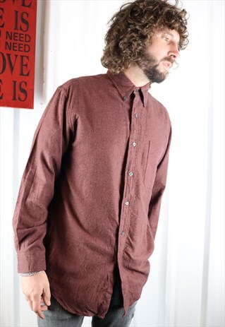 VINTAGE CHECK FLANNEL OVERSIZED GRUNGE WINTER SHIRT