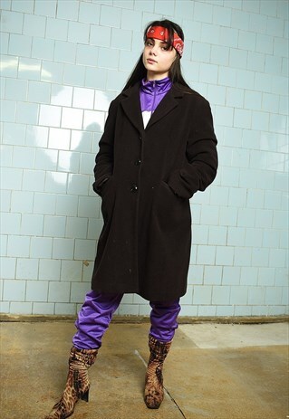 VINTAGE 90S MARCO PECCI RETRO WOOL MINIMALIST WINTER COAT