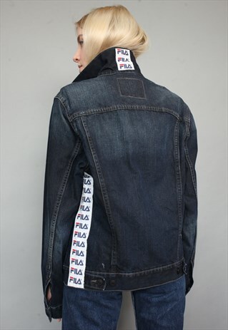 VINTAGE REWORKED LEVI'S FILA DENIM JACKET