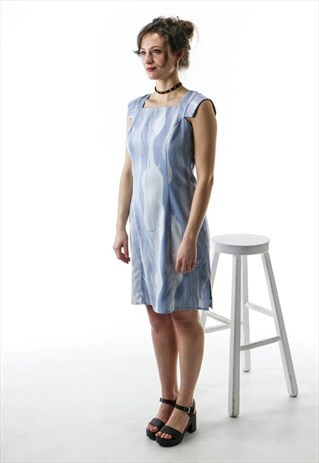 ABSTRACT FITTED DRESS / SPRING MINI DRESS