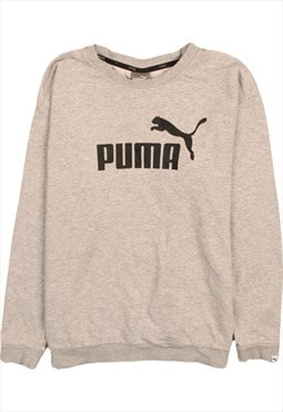 Vintage 90's Puma Sweatshirt Spellout Crew Neck Heavyweight