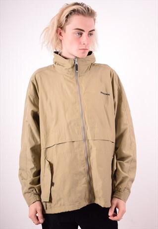 DIADORA MENS VINTAGE JACKET LARGE KHAKI 90S