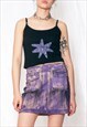 VINTAGE SLIP TOP 90S REWORKED HAND PAINTED STAR CROP TOP