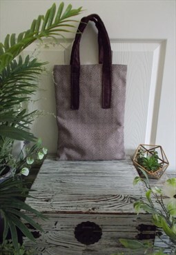 Purple Diamond tapestry tote / shopper bag