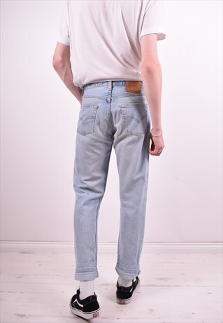 LEVI'S 501 MENS VINTAGE JEANS W30 L29 BLUE 90'S