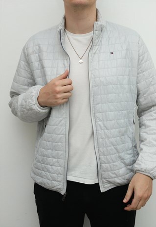 tommy hilfiger white padded jacket