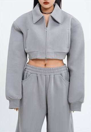 Women's Design thick gray suit set A VOL.2