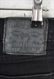 VINTAGE LEVI'S 510 JEANS SKINNY FIT BLACK DENIM W30 L30