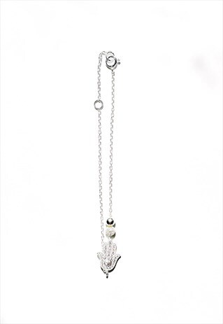 HANDS OFF BRACELET 925 STERLING SILVER