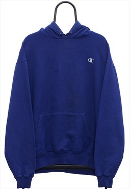 Vintage Champion Blue Hoodie Womens