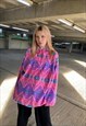VINTAGE 90S OVERSIZED AZTEC WINTER FLEECE
