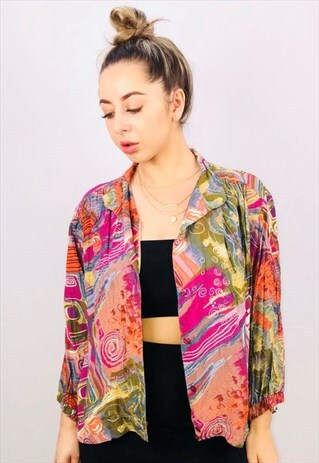 VINTAGE OVERSIZED PATTERN SHIRT