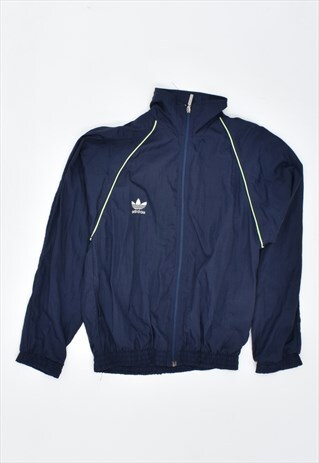 VINTAGE 90'S ADIDAS TRACKSUIT TOP JACKET NAVY BLUE