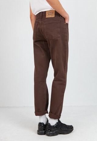 VINTAGE BROWN LEVI'S 882 02 FIT DENIM JEANS