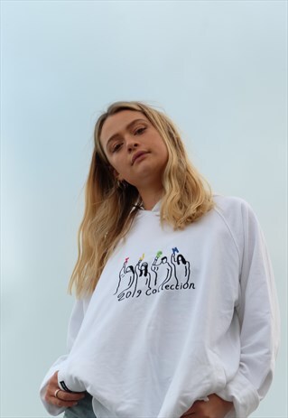 2019 UNLINED WHITE HOODIE