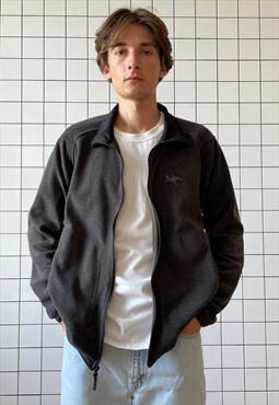 Vintage ARCTERYX Fleece Jacket Full Zip Grey 