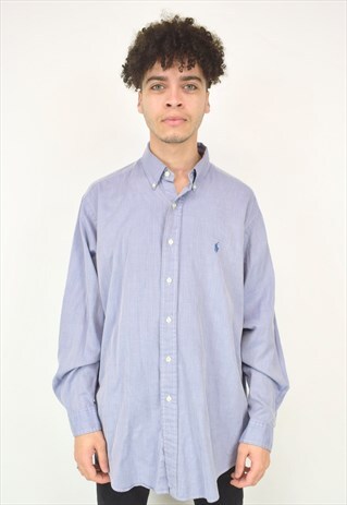 VINTAGE 90'S BLUE RALPH LAUREN SHIRT
