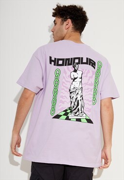 HNR LDN Statue T-Shirt in Orchid