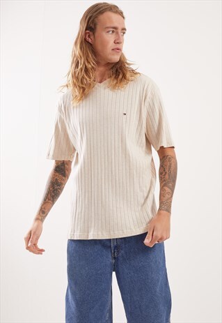 VINTAGE TOMMY HILFIGER RIBBED T-SHIRT