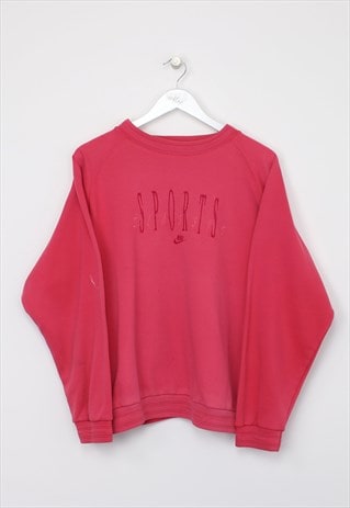 Vintage Nike spell out sweatshirt in pink. Best fits M