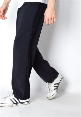 VINTAGE 90S BLACK MINIMALIST UNISEX PANTS