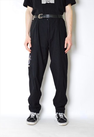 VINTAGE 90S BLACK SKY HIGH PANTS