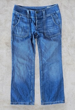 Diesel Hipper Bootcut Jeans Womens W28 L32 Blue Low Rise Y2K
