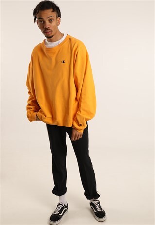 VINTAGE CHAMPION EMBROIDERED LOGO SWEATSHIRT