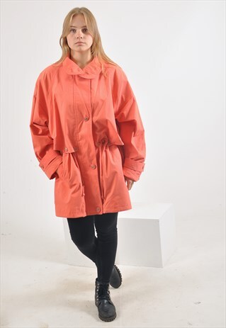 VINTAGE 90'S PARKA JACKET IN PINK