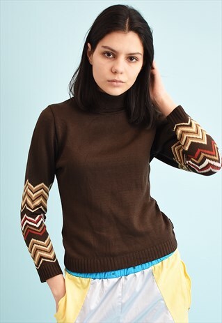 70'S TURTLENECK TEEN KNIT JUMPER