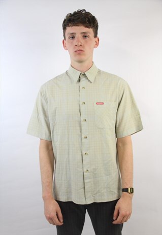 VINTAGE DICKIES BEIGE CHECK SHIRT