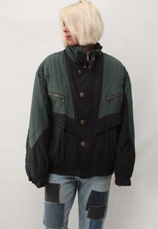 VINTAGE 80' AWESOME OLDSCHOOL COOL PUFF BOMBER JACKET