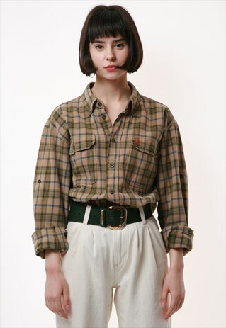 90S VINTAGE FJALL RAVEN CHECKERED SHIRT 17251