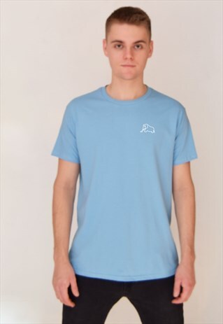 BLUE ELEPHANT (WHITE) T-SHIRT