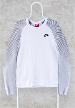 White Nike Sweatshirt Tech Fleece Men's Medium